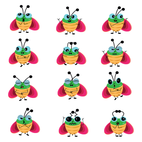 Bee Emoji Icons Set – MasterBundles