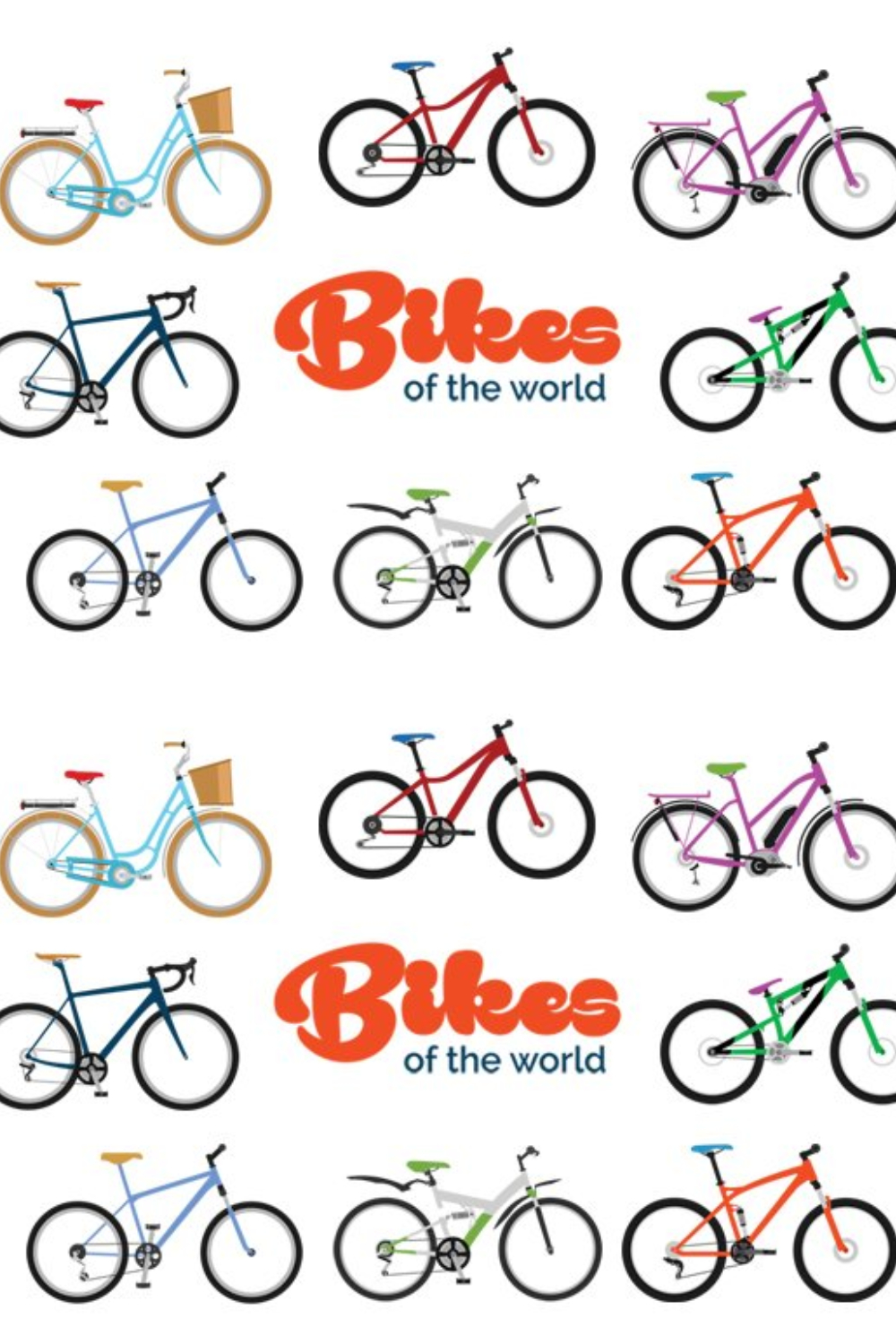 Bikes Of The World Pinterest Cover.