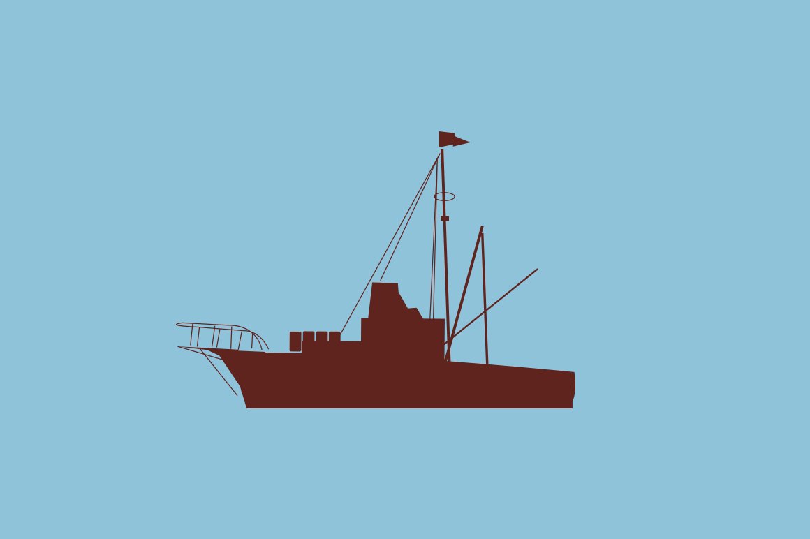 Illustrations with boat preview.