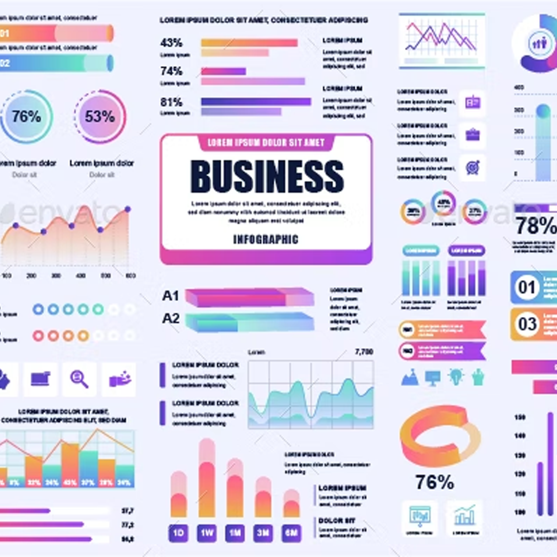 Images preview business infographics.