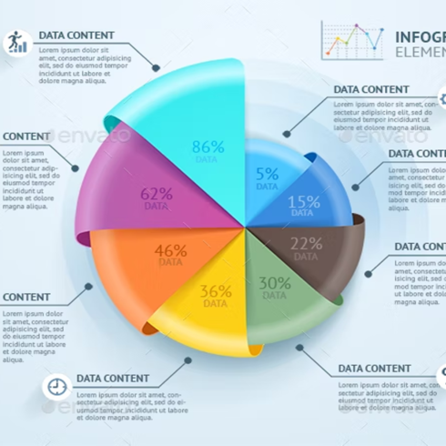 Images preview business infographics circle.