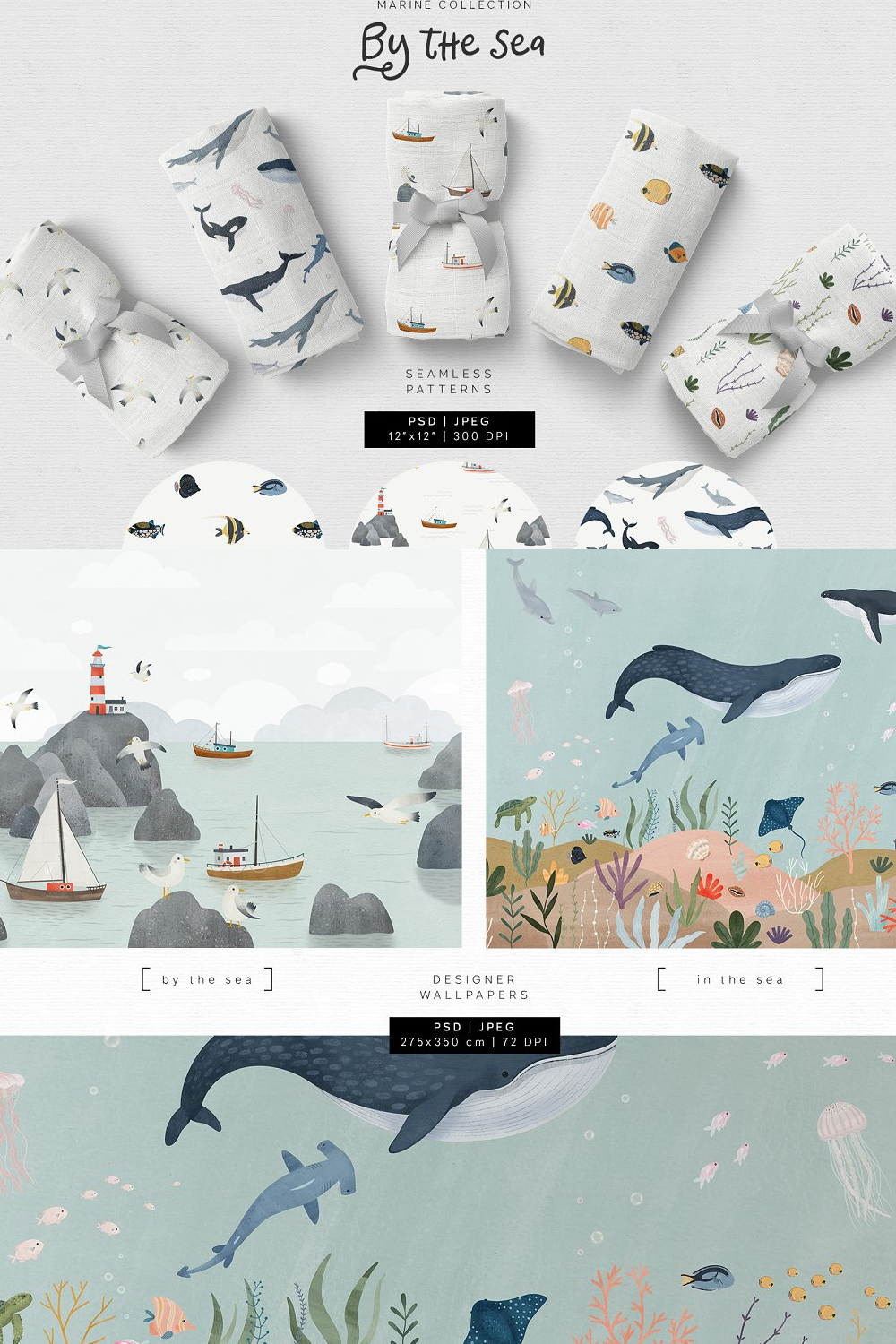 Illustrations by the sea. marine collection of pinterest.