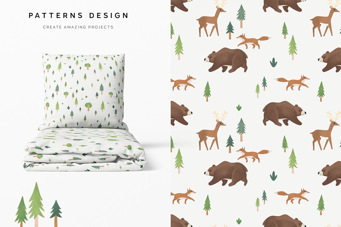 Print on pillows with California animals.