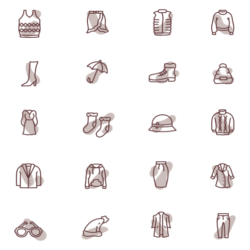 Images preview clothes set.