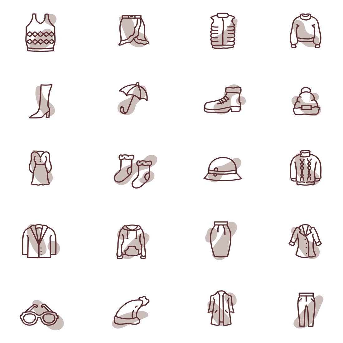 20 Clothes icons Set – MasterBundles