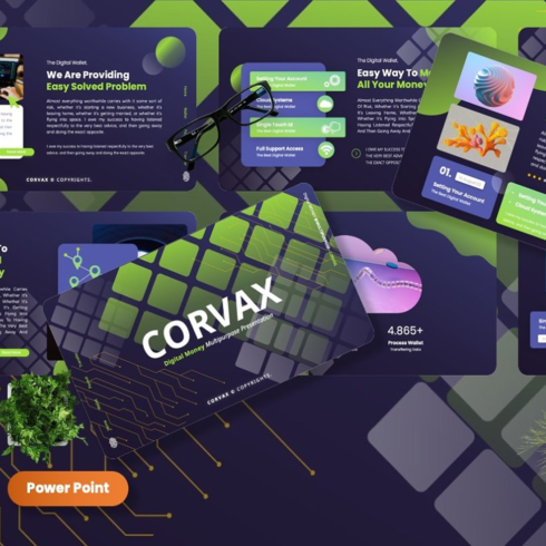 Images preview corvax digital money powerpoint.