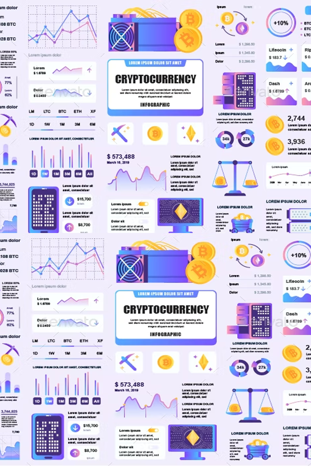 Illustrations cryptocurrency infographics of pinterest.