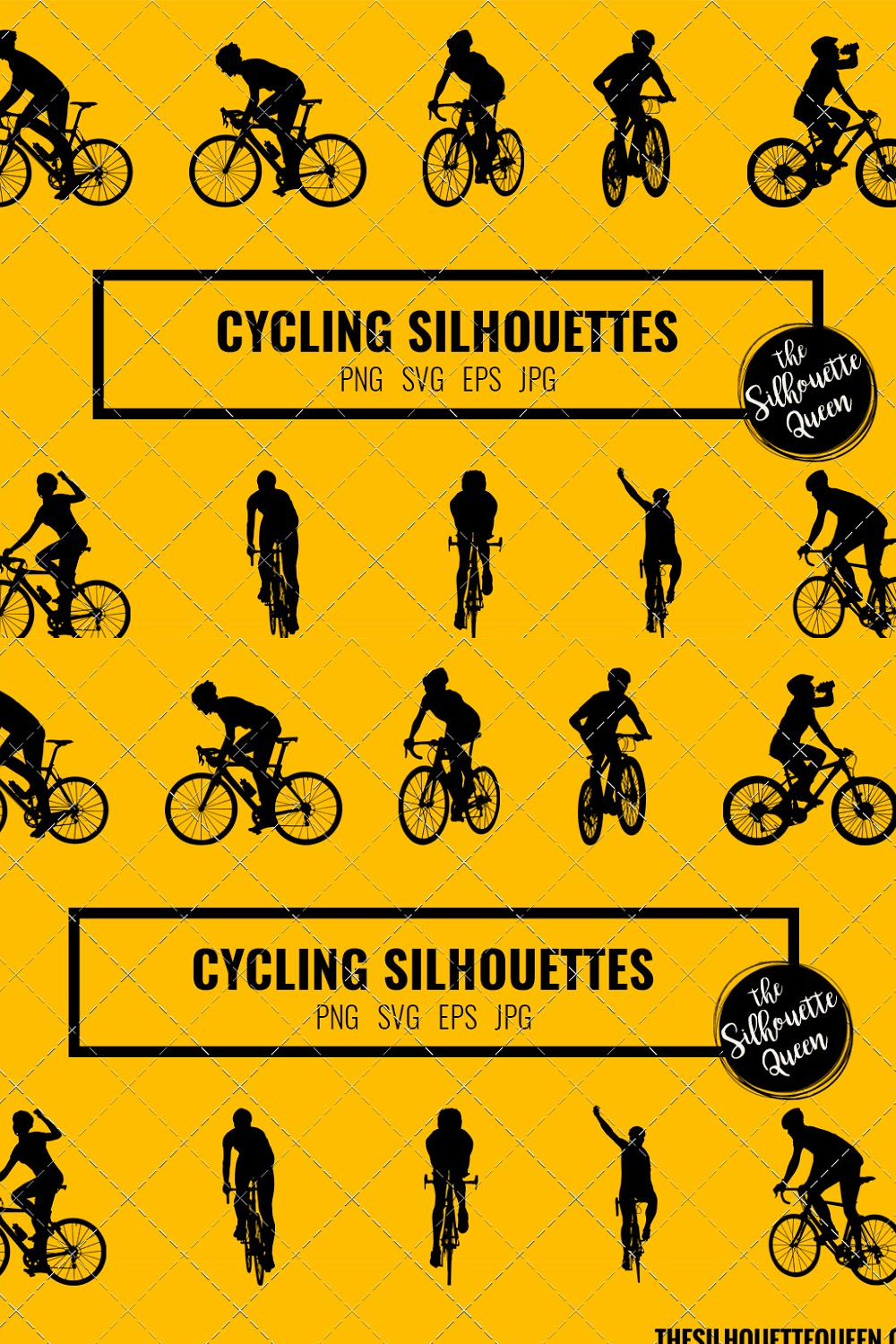 Illustrations cycling silhouette vector of pinterest.