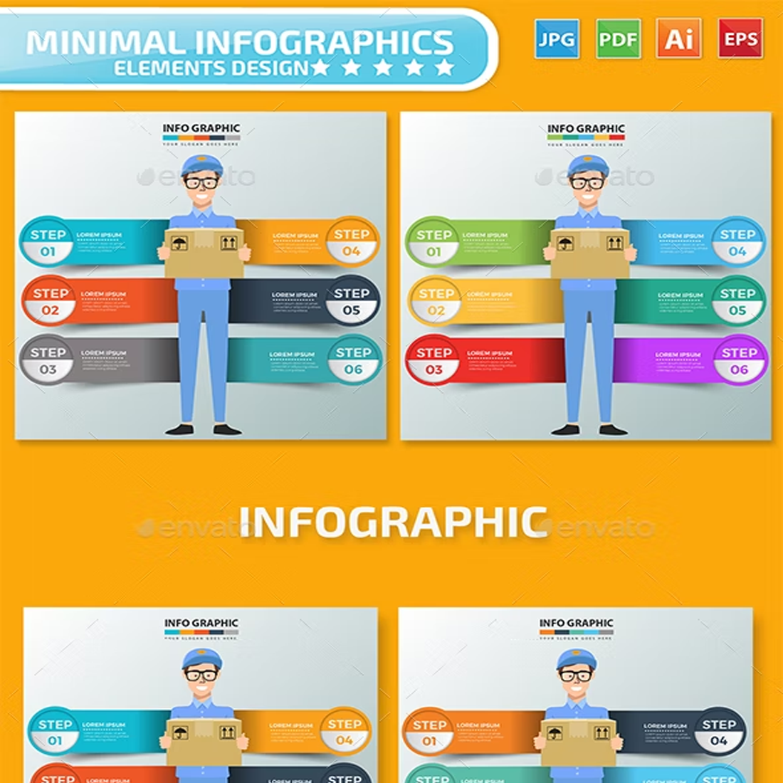 Images preview delivery infographics.