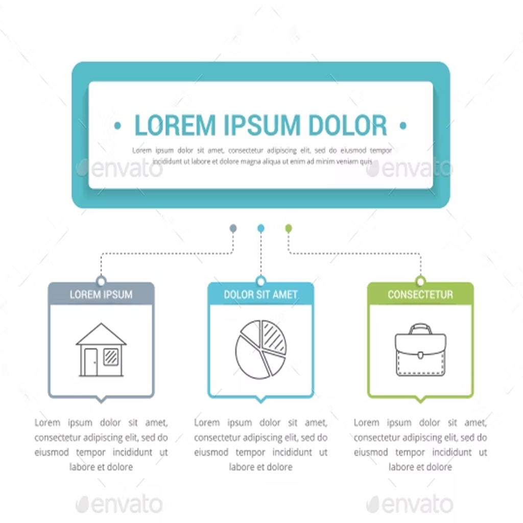 Diagram With 3 Elements – MasterBundles