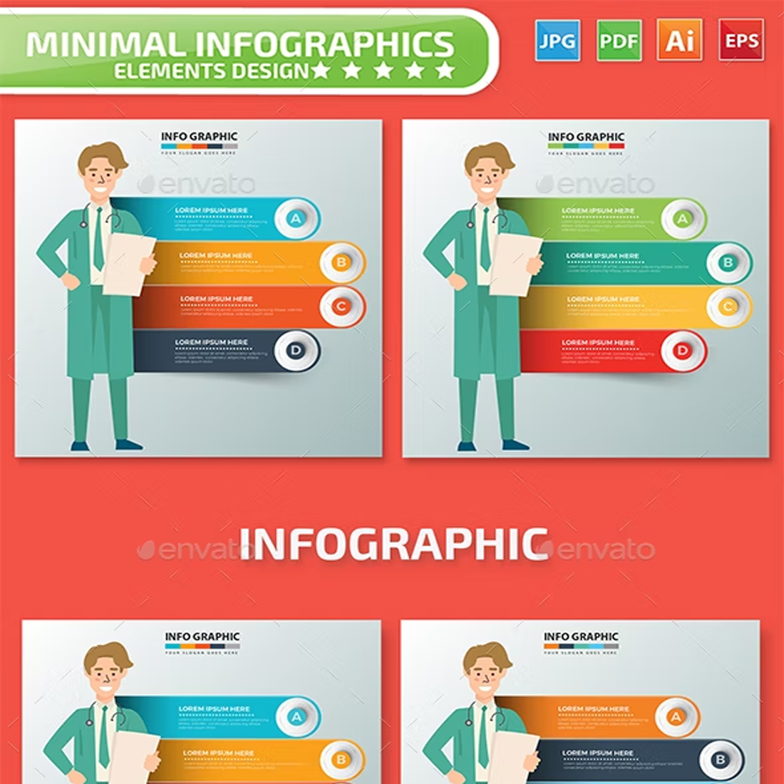 Images preview doctor infographics.