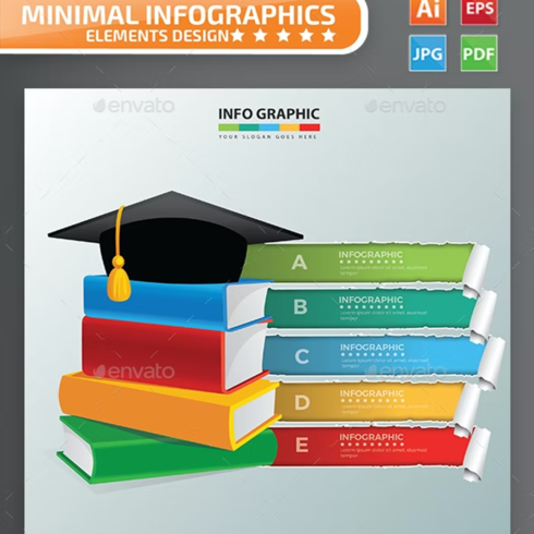 Images preview education infographic design.