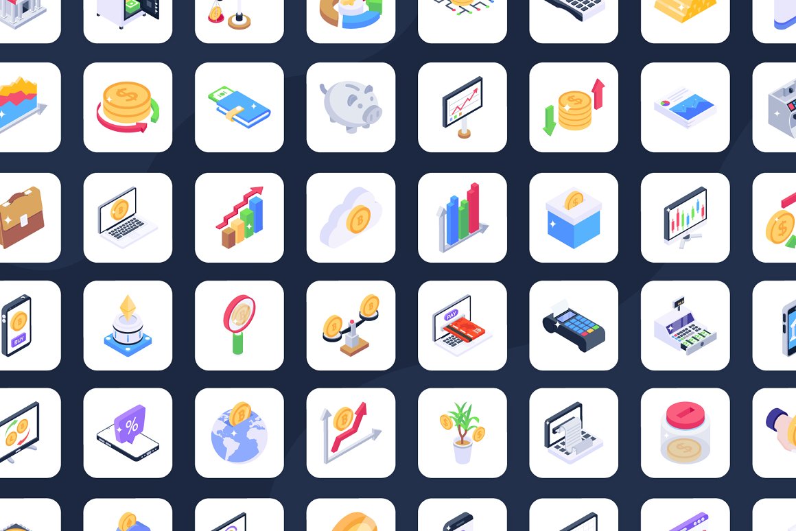 finance isometric icons preview 3 415