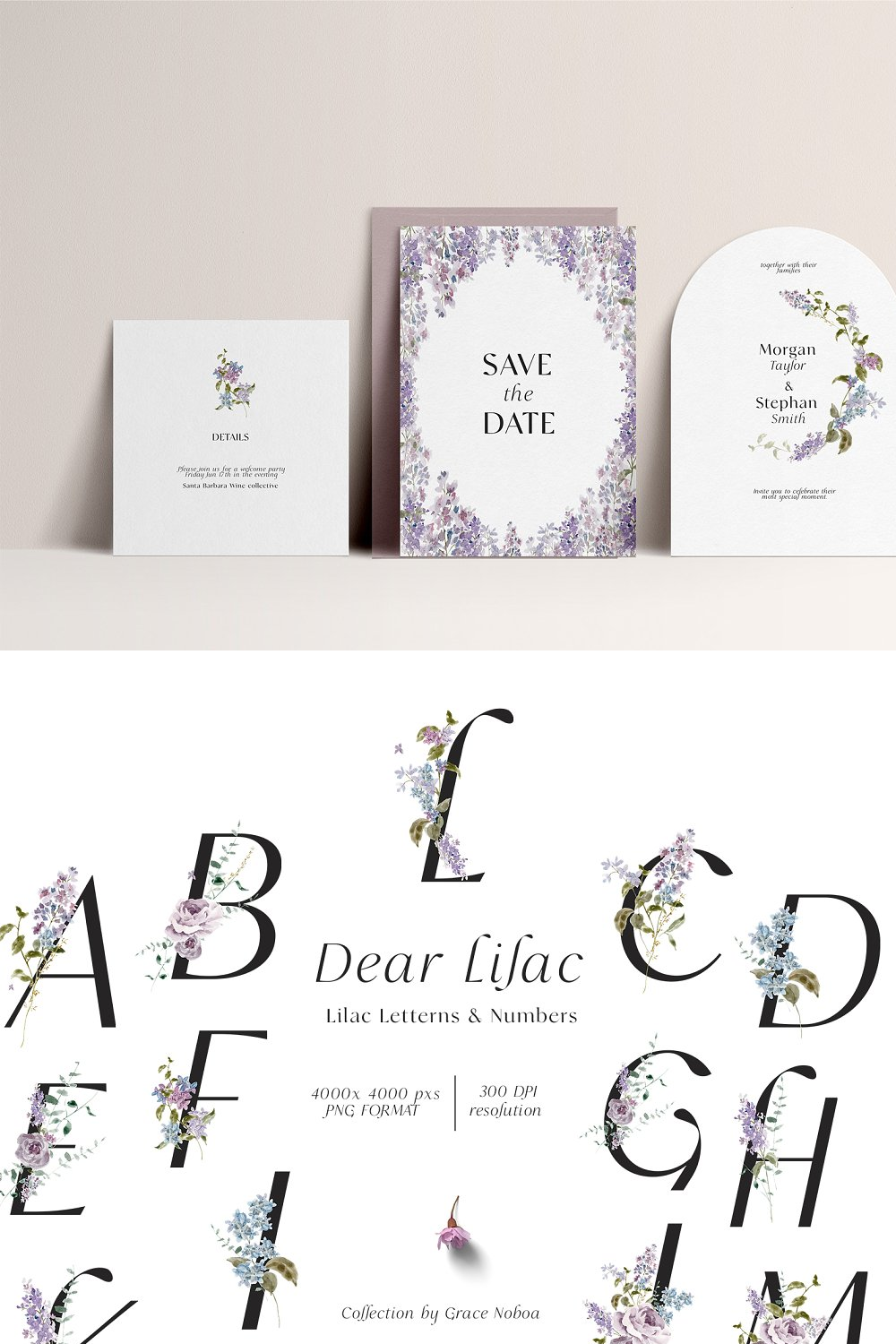 Illustrations floral lilac watercolor collection of pinterest.