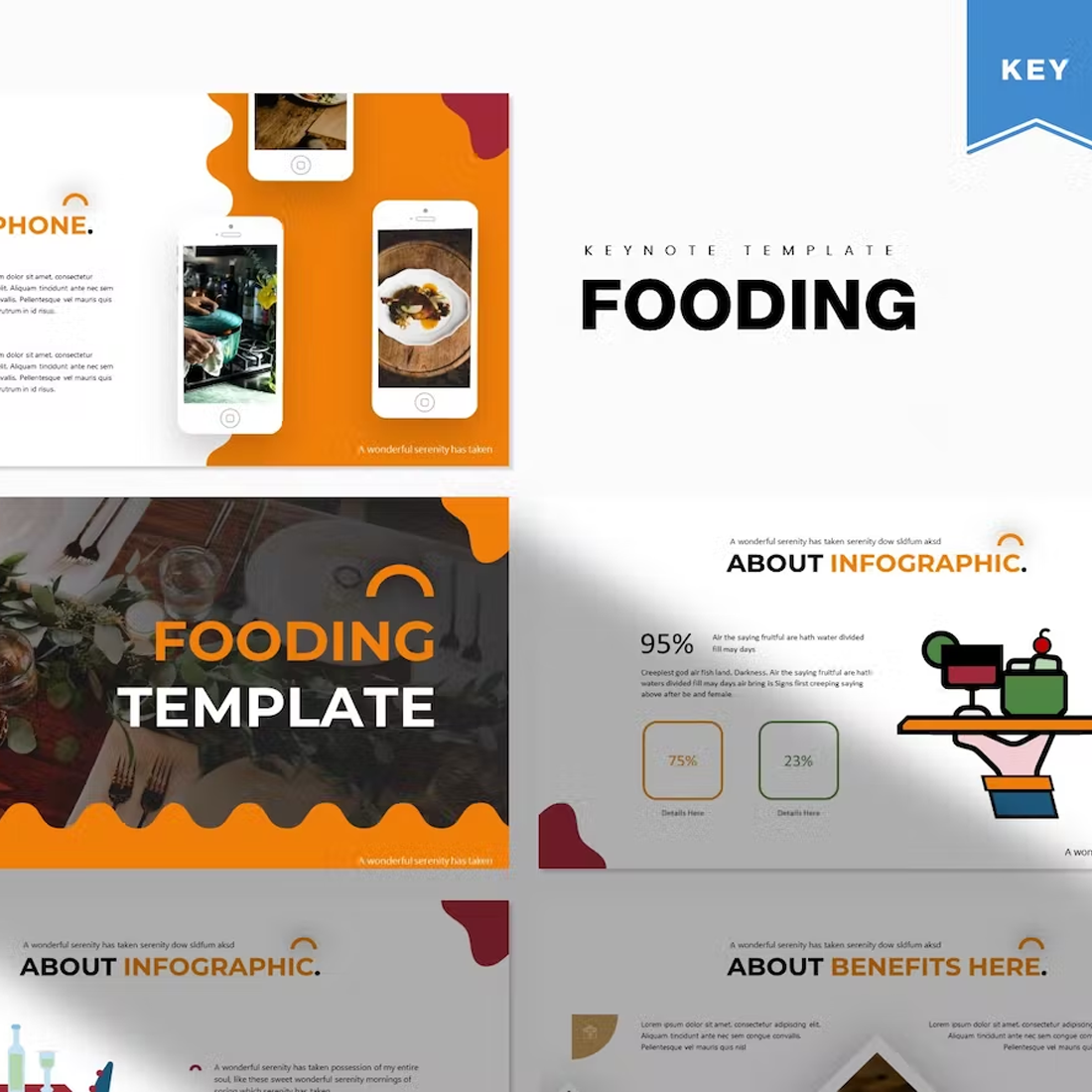 Images preview fooding keynote template.