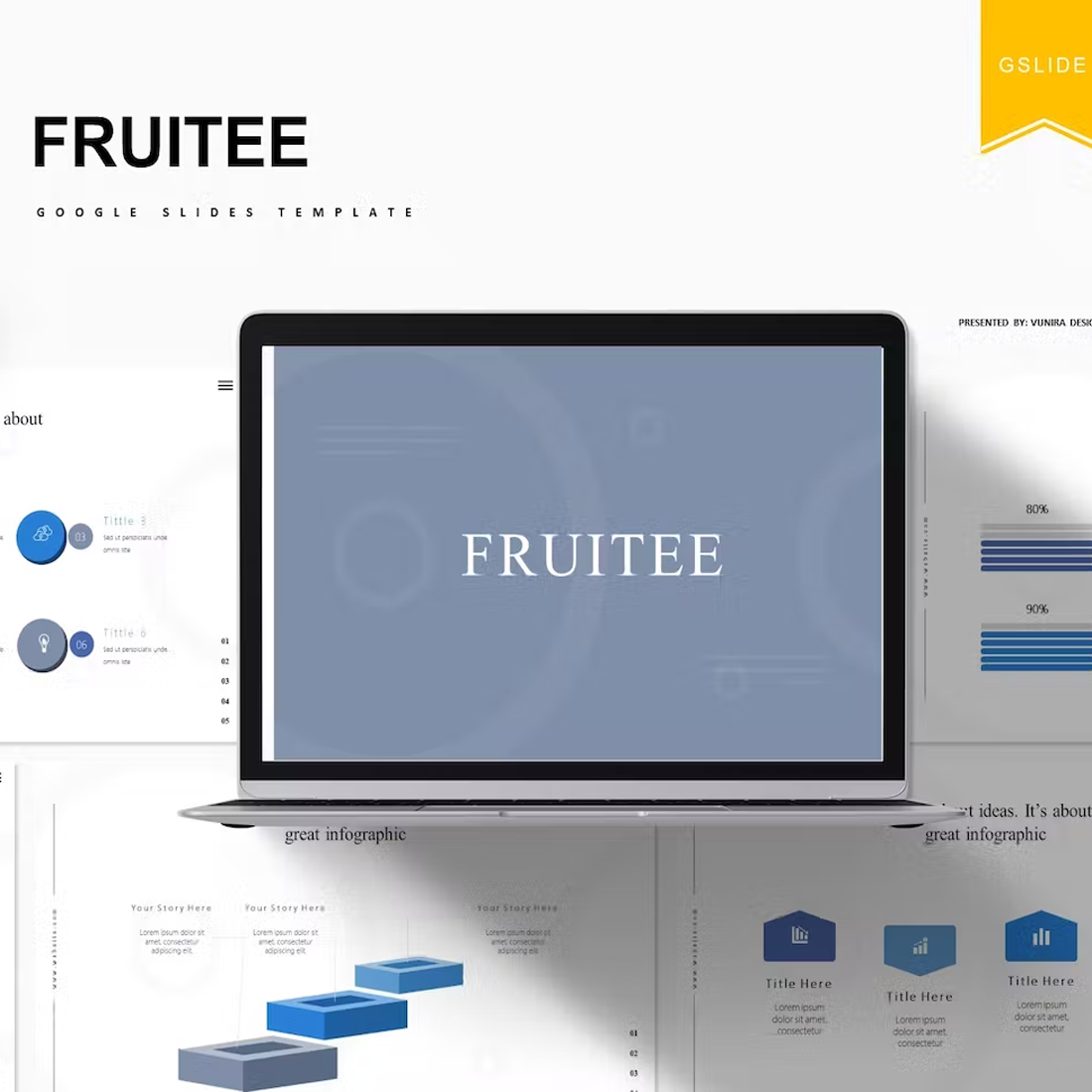 Images preview fruitee google slides template.