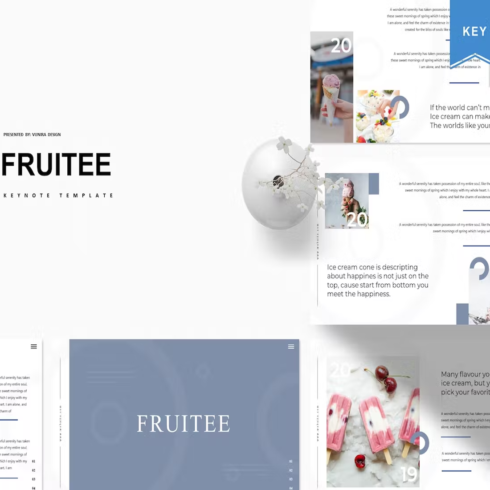 Images preview fruiteekeynote template.