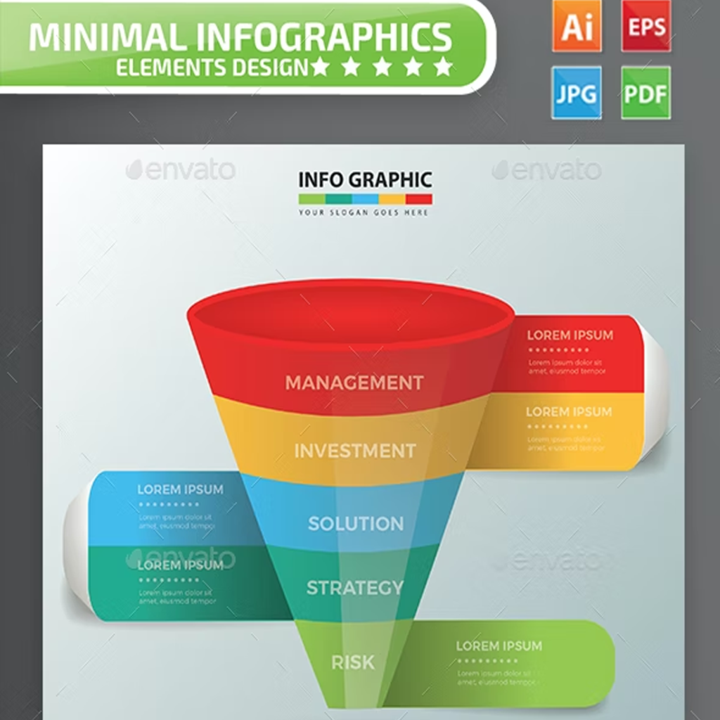 Funnel Infographic Design – MasterBundles