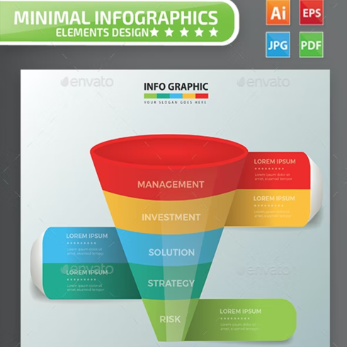 Images preview funnel infographic design.
