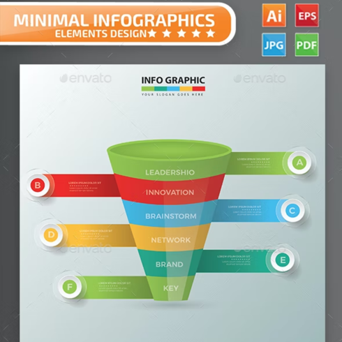 Images preview funnel infographic design.