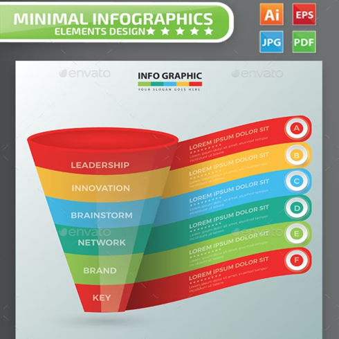 Images preview funnel infographic design.