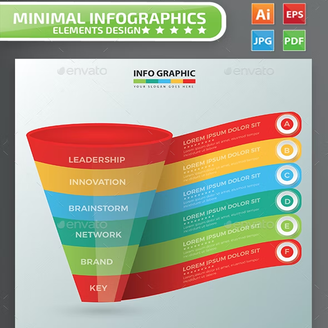 Funnel Infographic Design – MasterBundles