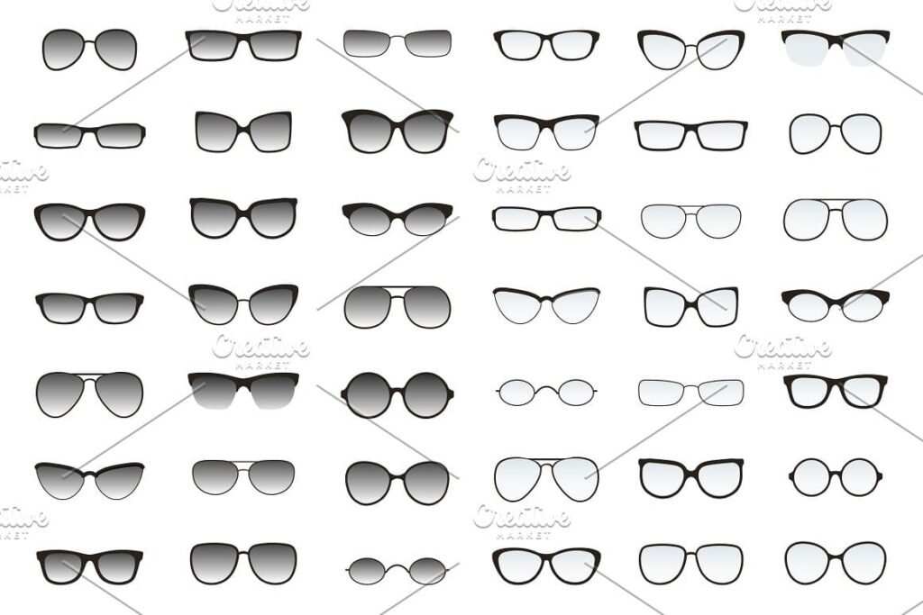 Types of Glasses and Sunglasses – MasterBundles