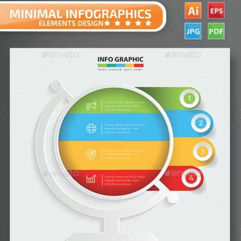 Images preview global infographic design.