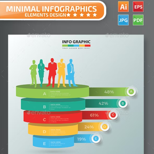 Images preview human resource infographic design.