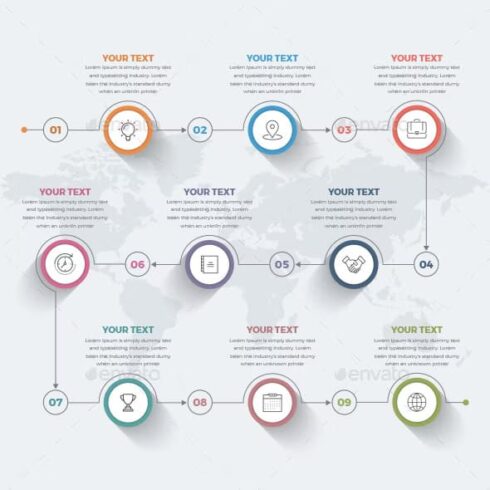 Simple modern circle infographics, main picture.
