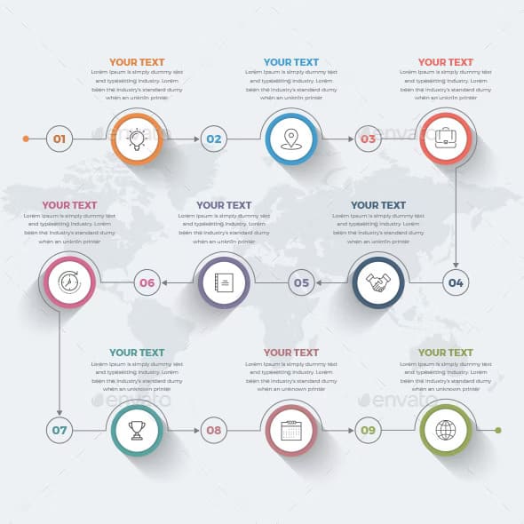 Simple modern circle infographics, main picture.