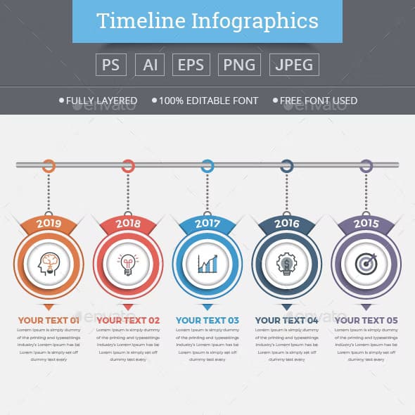 Timeline infographics 805, main picture.