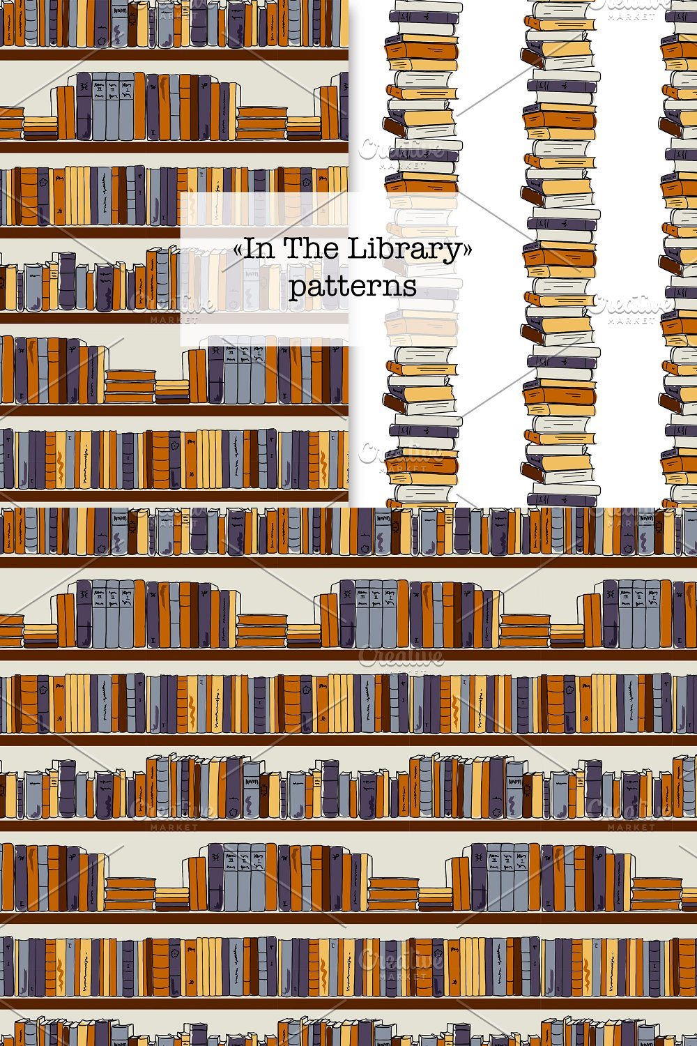 Illustrations in the library patterns of pinterest.