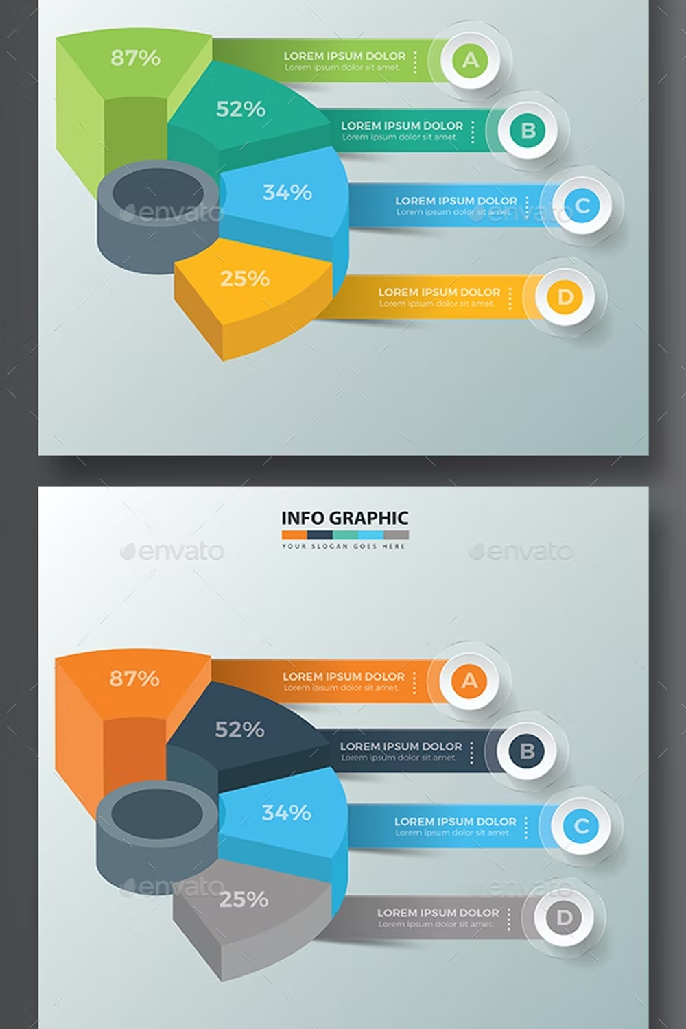 Illustrations infographic design of pinterest.