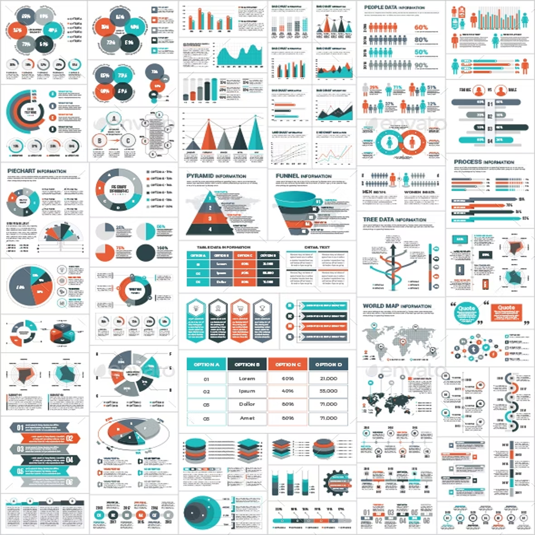 Images preview infographic elements.