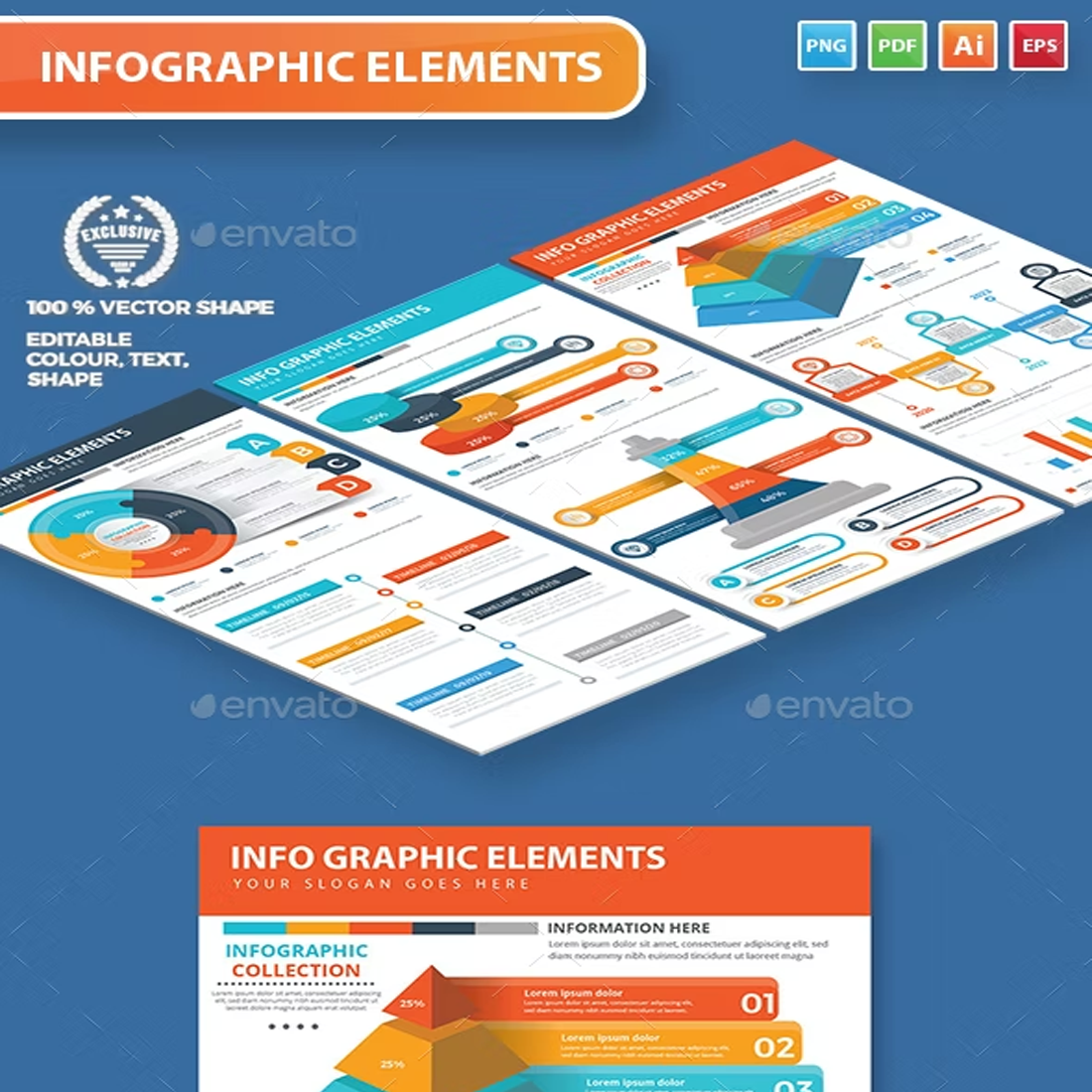 Images preview infographic elements.