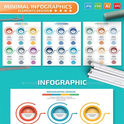 Images preview infographics design.