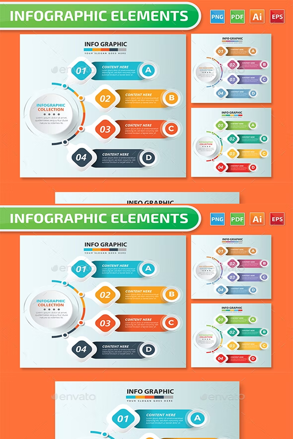 Illustrations infographics design of pinterest.