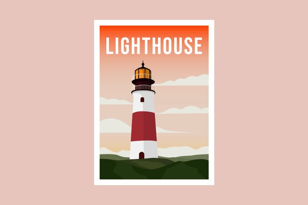 Lighthouse Background Template – MasterBundles