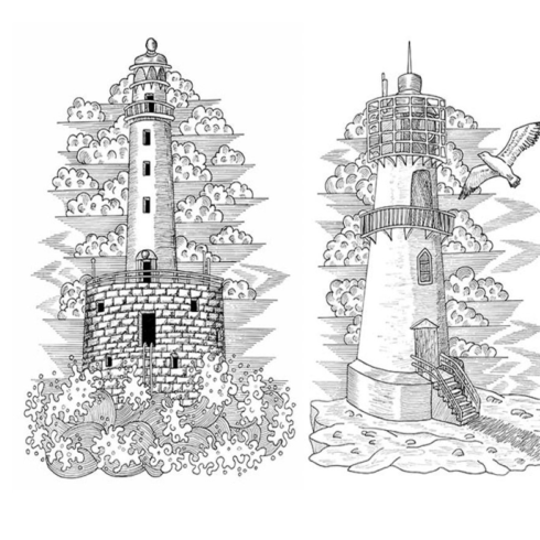 Images preview light houses.