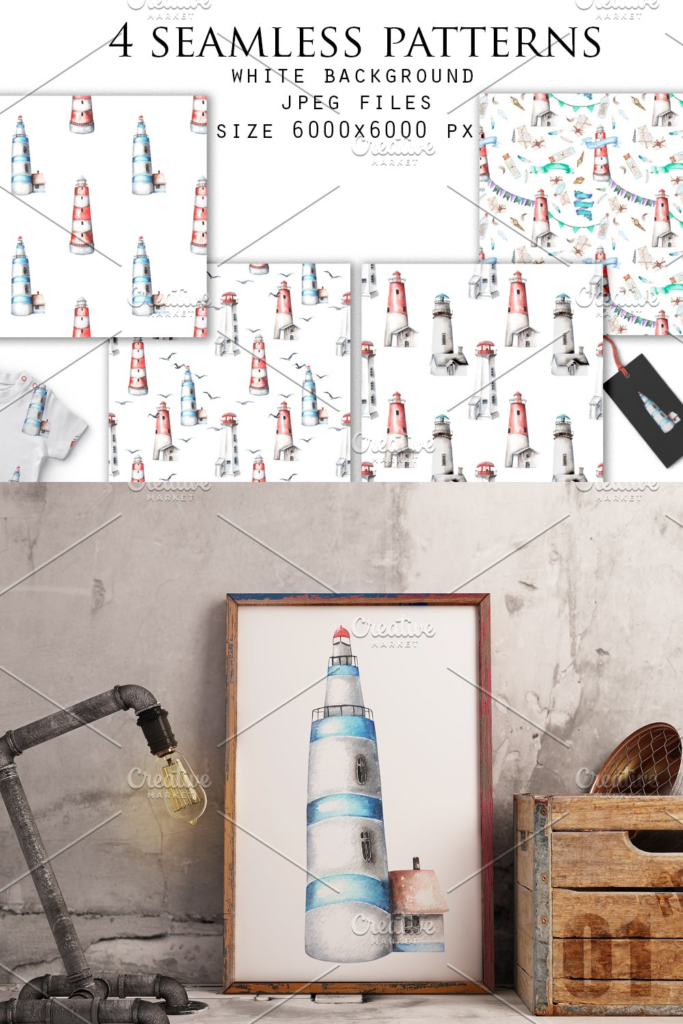 Lighthouses. Watercolor Сlip Art. – MasterBundles