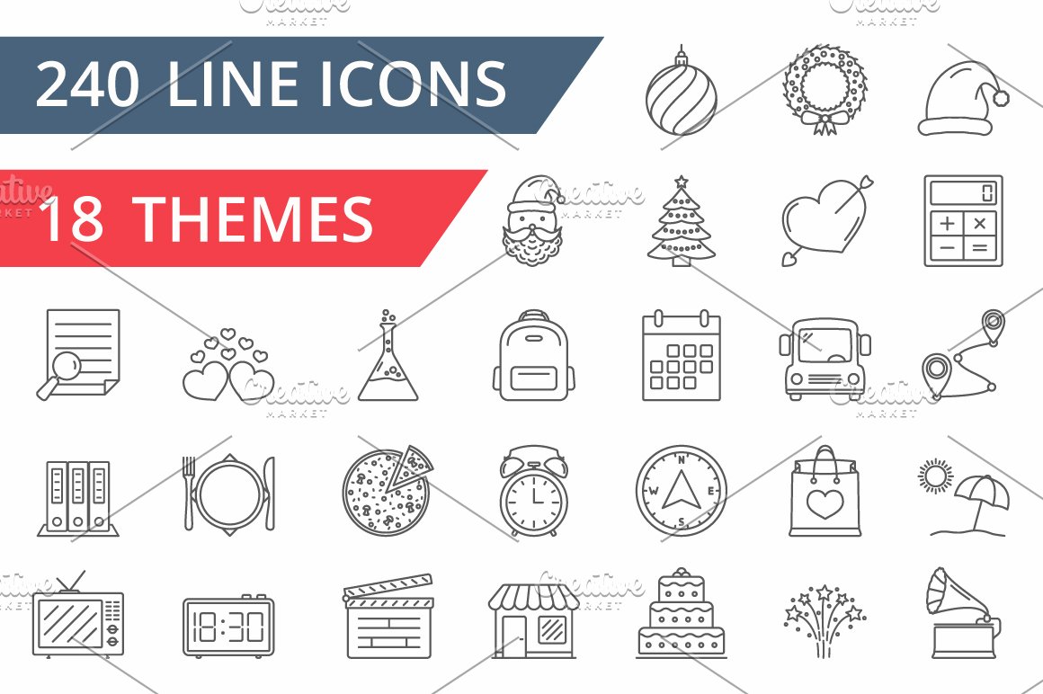 line icons collection 83