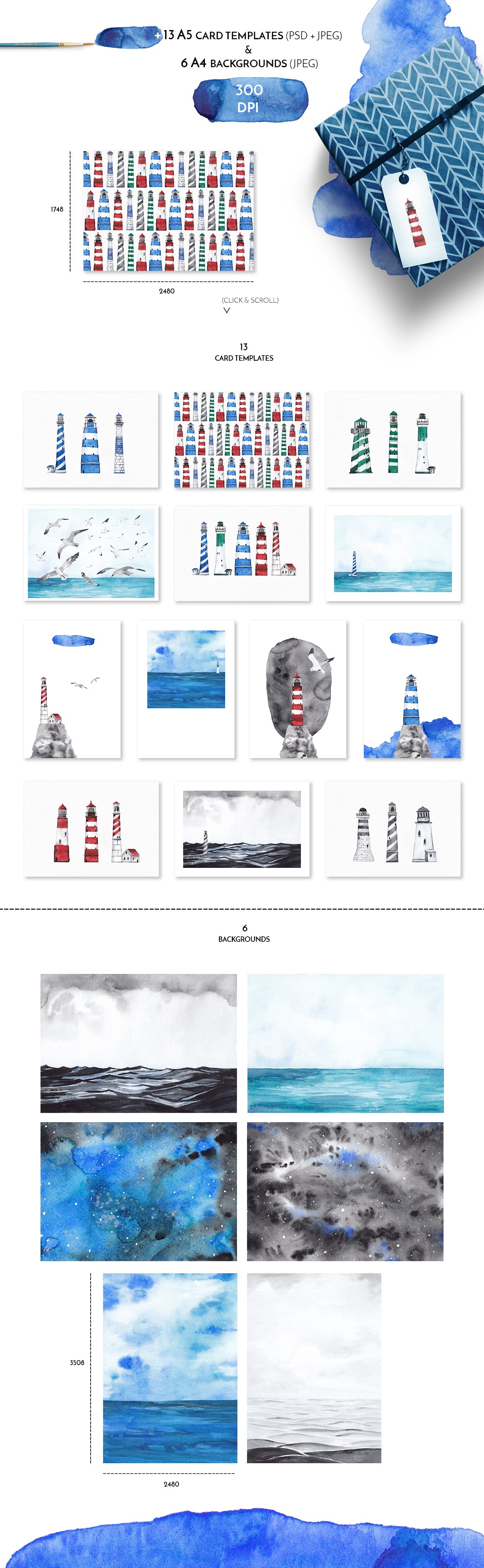 Great images with lighthouse elements.