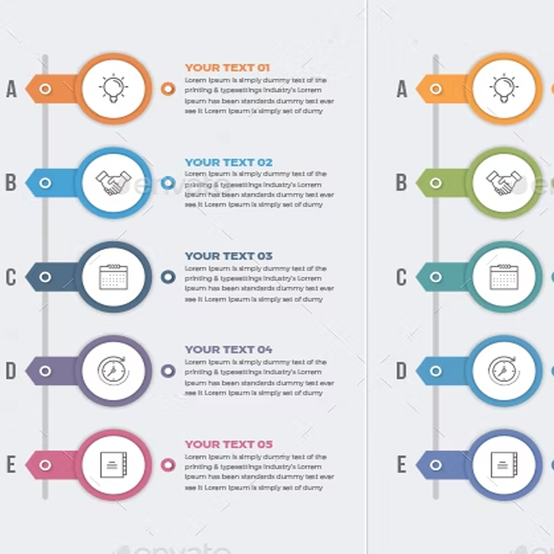 Images preview modern circle infographics.