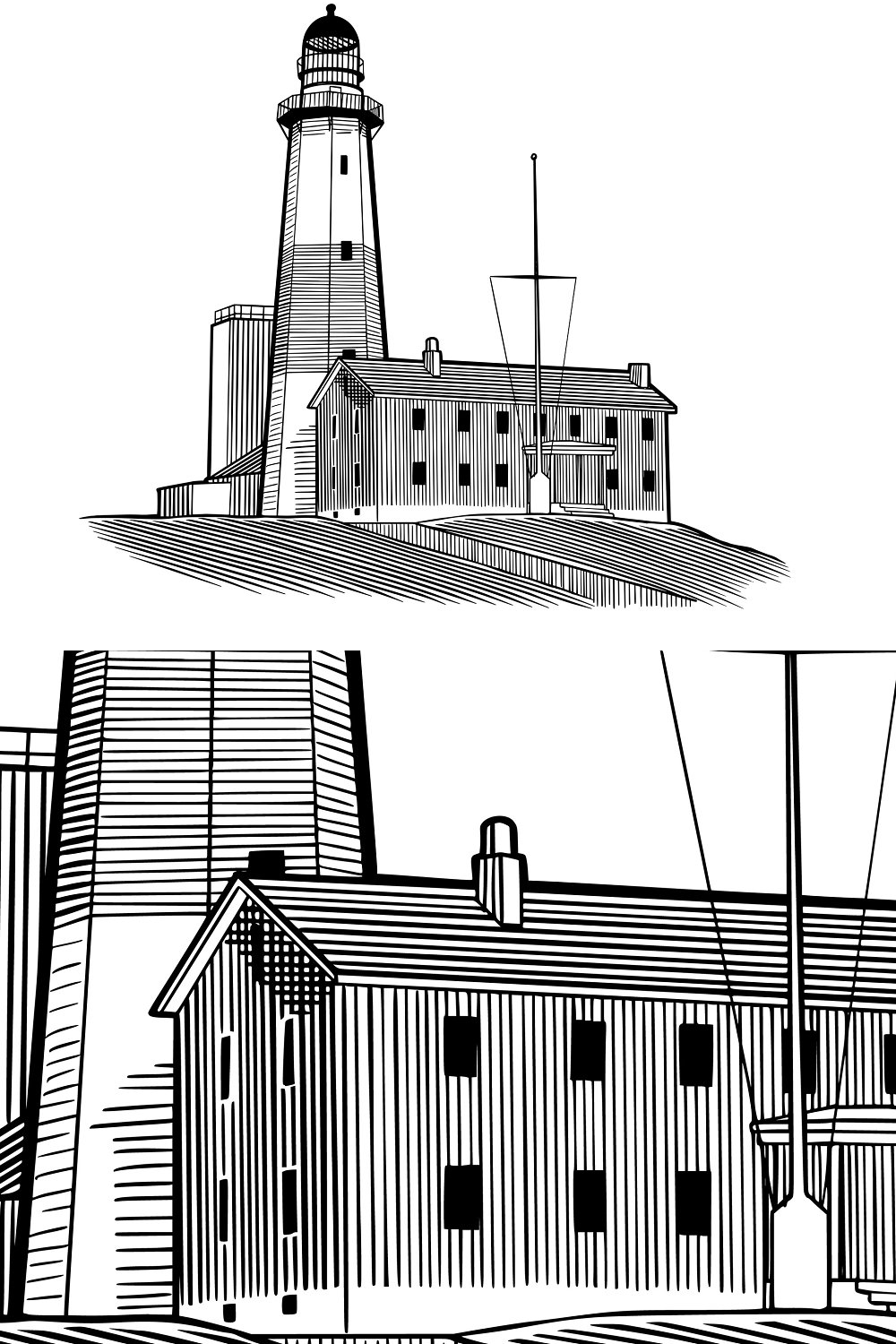 Illustrations montauk point lighthouse of pinterest.