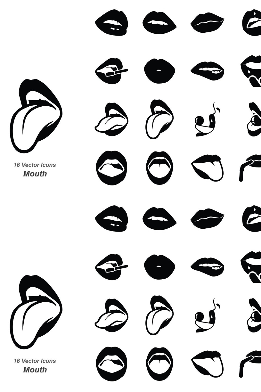 Mouth Vector Icons - Pinterest.