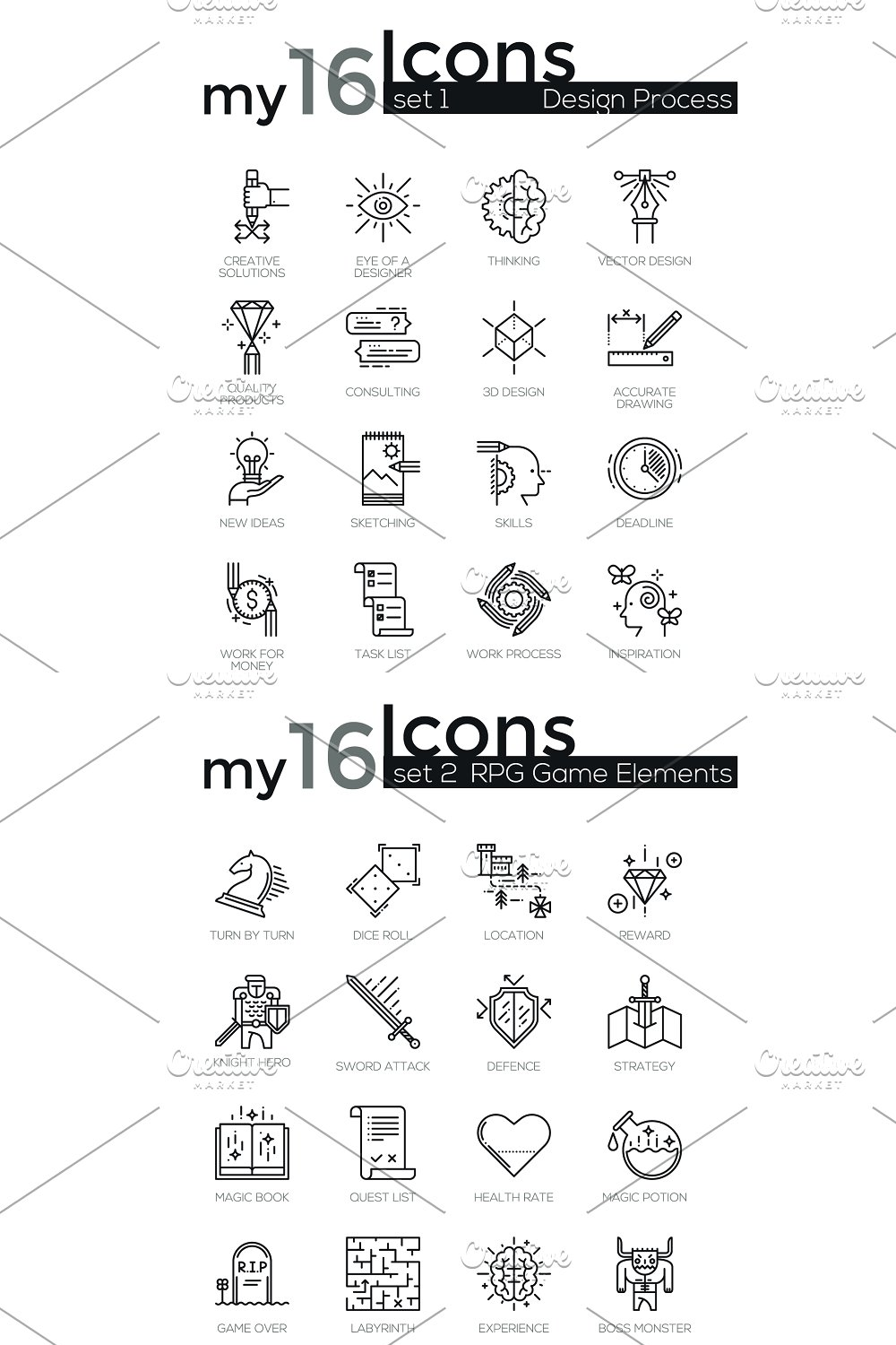 my thin line icons collection pinterest 383