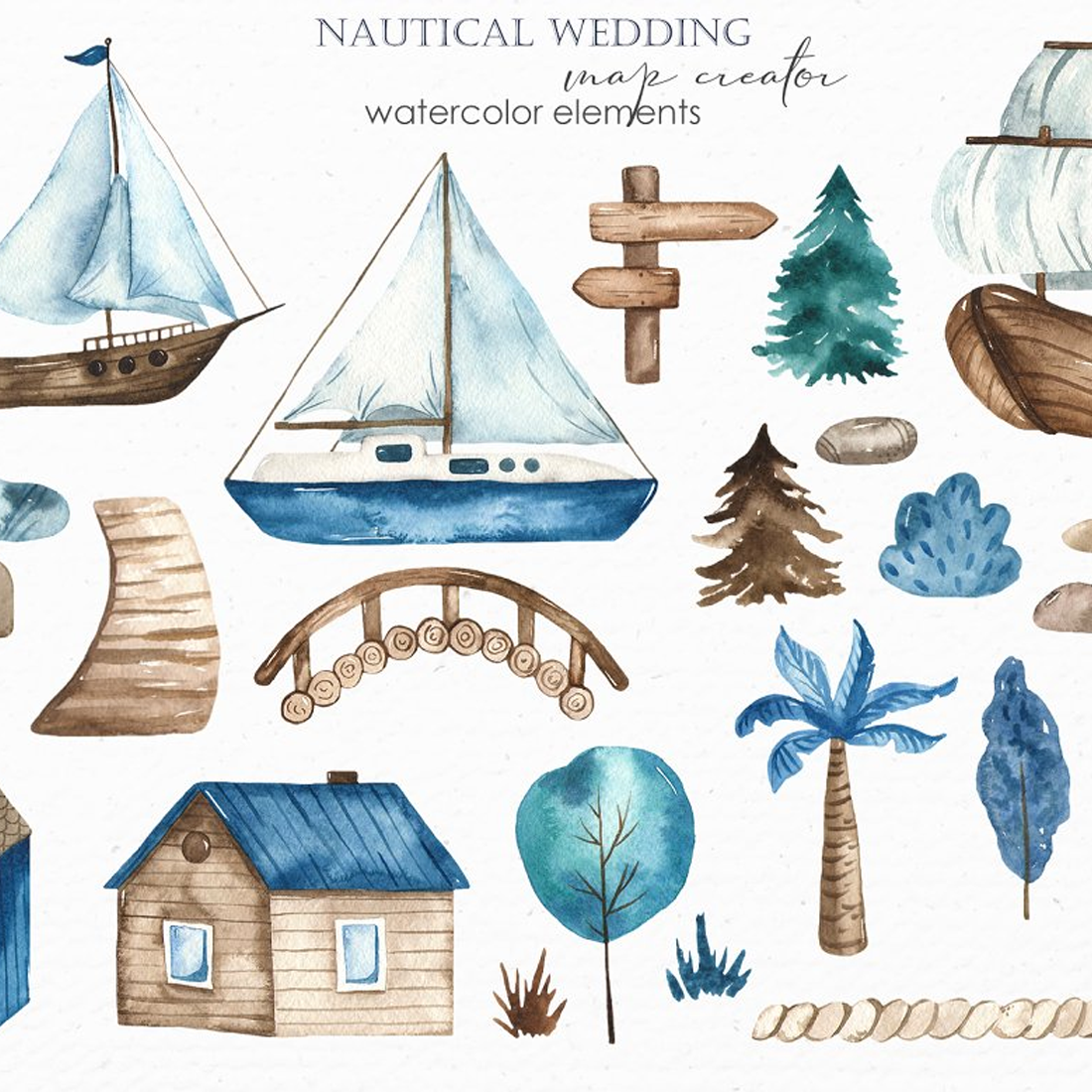 Images preview nautical wedding map creator.