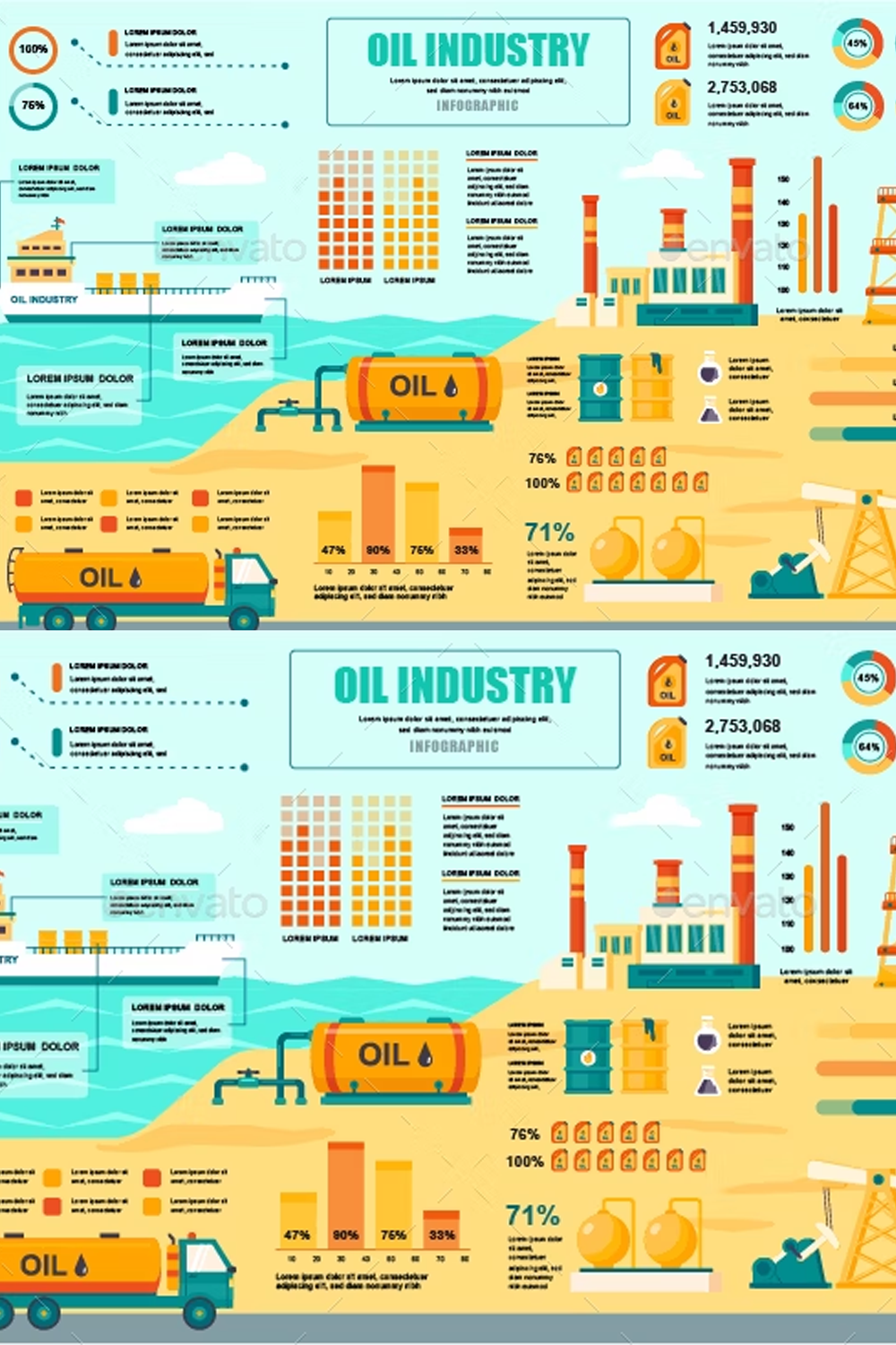 Illustrations oil industry infographic of pinterest.