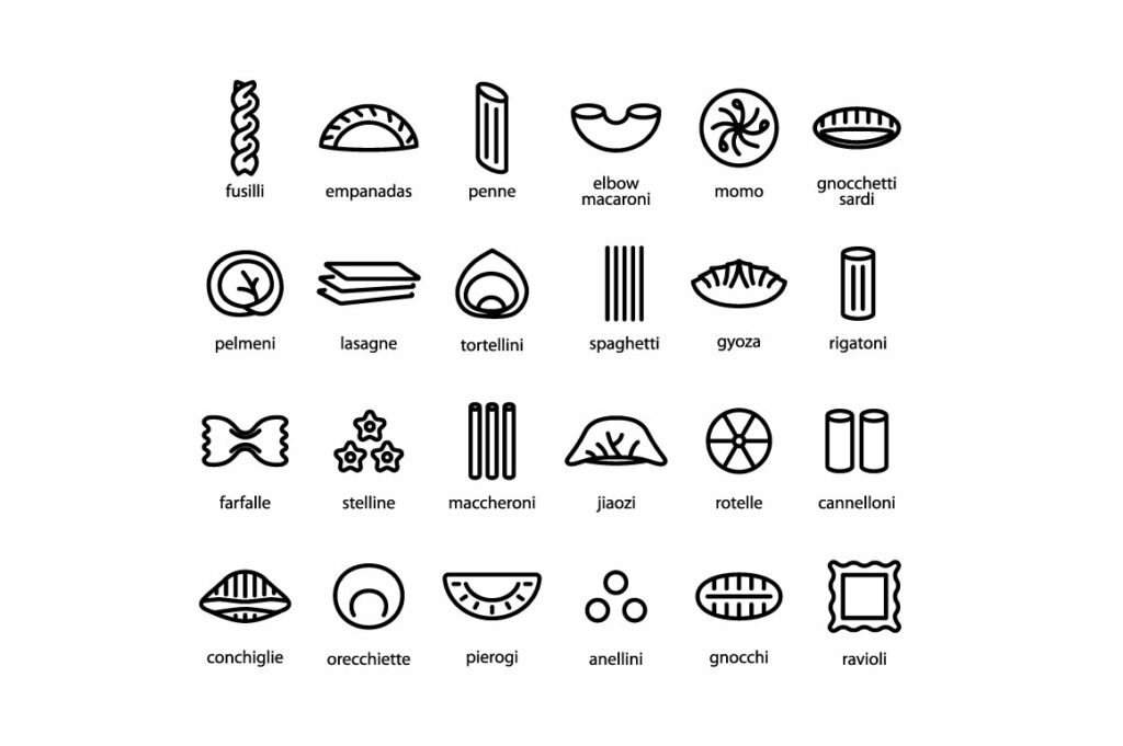 Pasta - Vector Line Icon – MasterBundles
